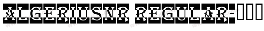 AlgeriusNr Regular字体转换